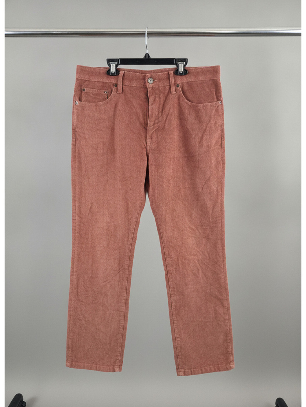 Rust Orange Corduroy Pants with Classic Fit 36x30